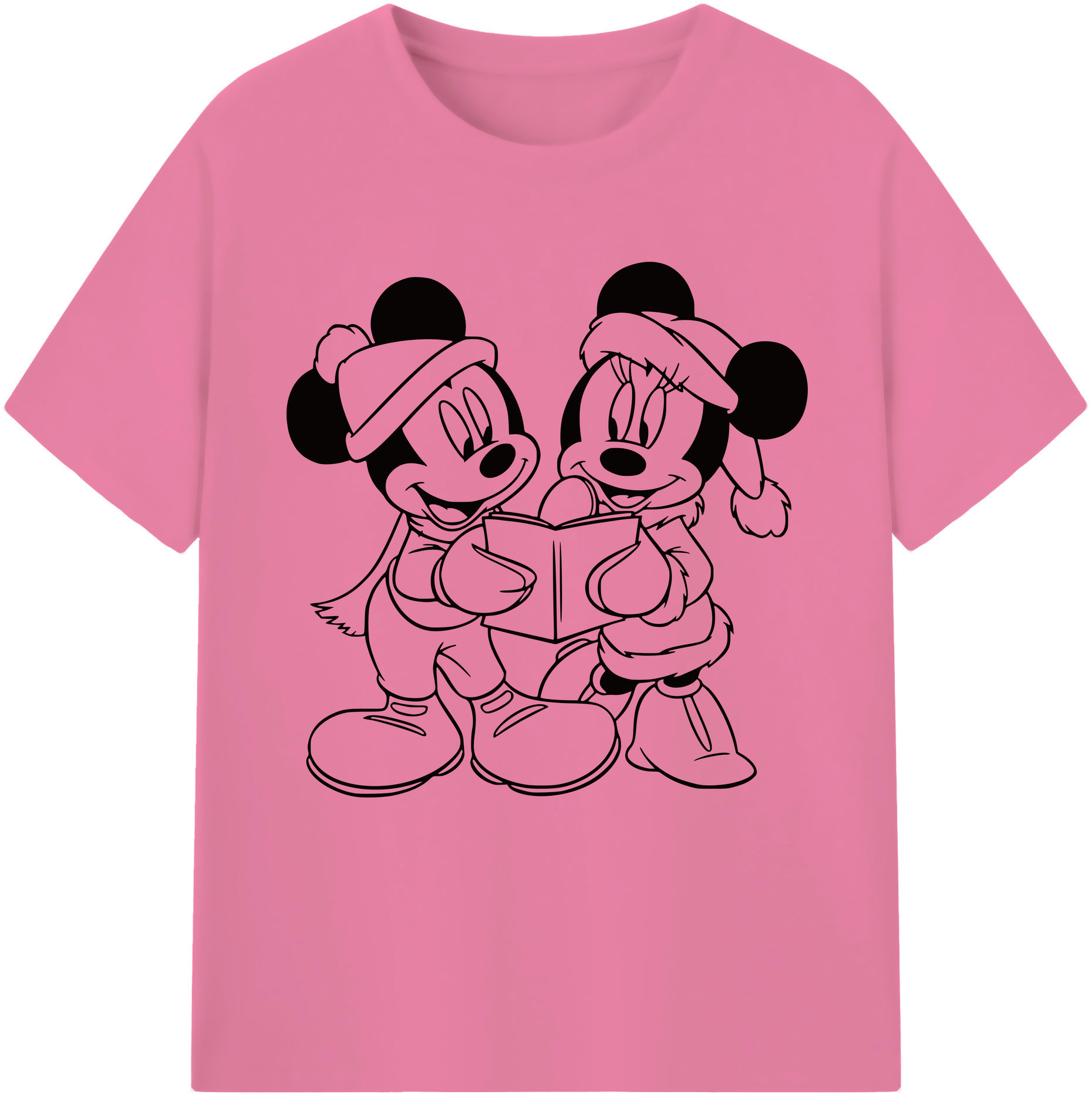 （画像用） ミッキーマウス Mickey Mouse 綿100％半袖Tシャツ（フロントプリント）
